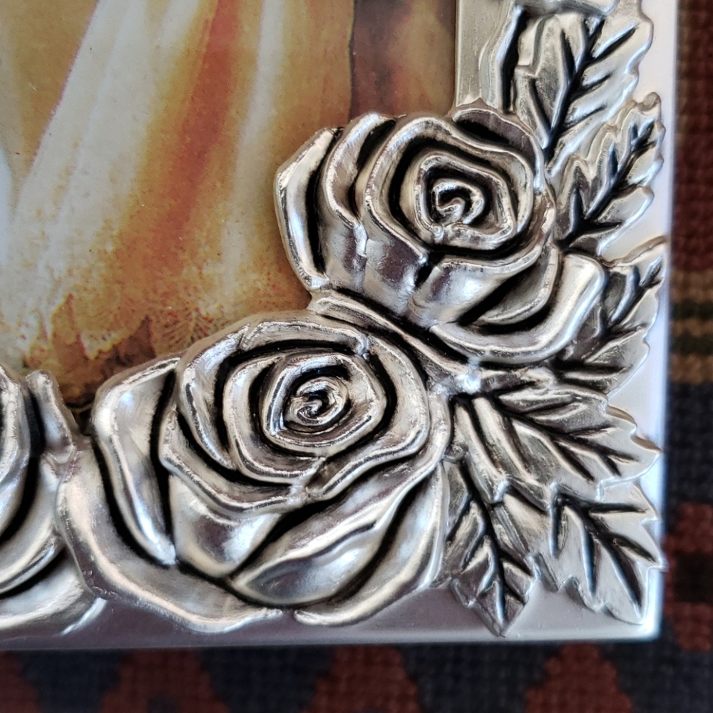 Vintage Roses Photo Album. Flowers. Silverplated - Picture 3 of 14